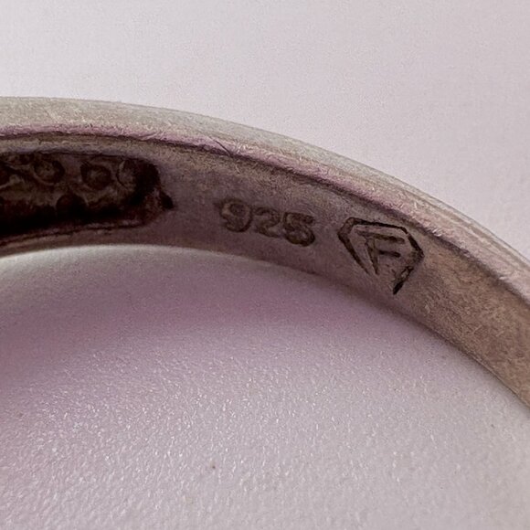 VTG Sterling Silver 925 Multi-Gemstone Prong Set Statement Ring Size 7.75 - Picture 7 of 9